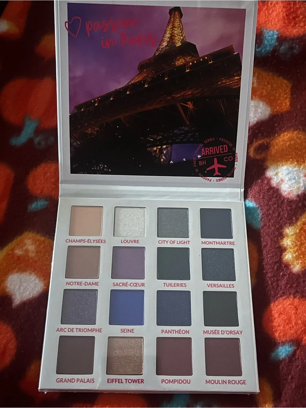 Paris Eyeshadow Palette - Sunset Pink & Gold Hues